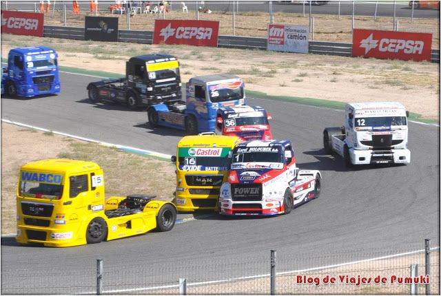 Las primeras curvas de carrera del GP camiones son las mas emocionantes