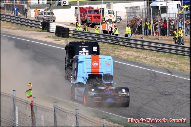 Los adelantamiento en el GP de camiones es uno de los momentos mas emocionantes de la carrera
