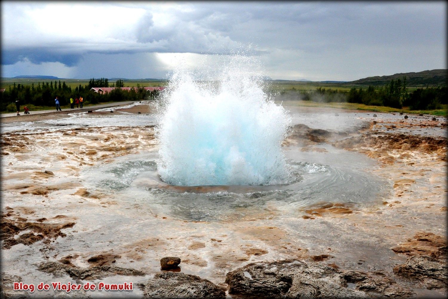 Geiser Strokkur-explotando