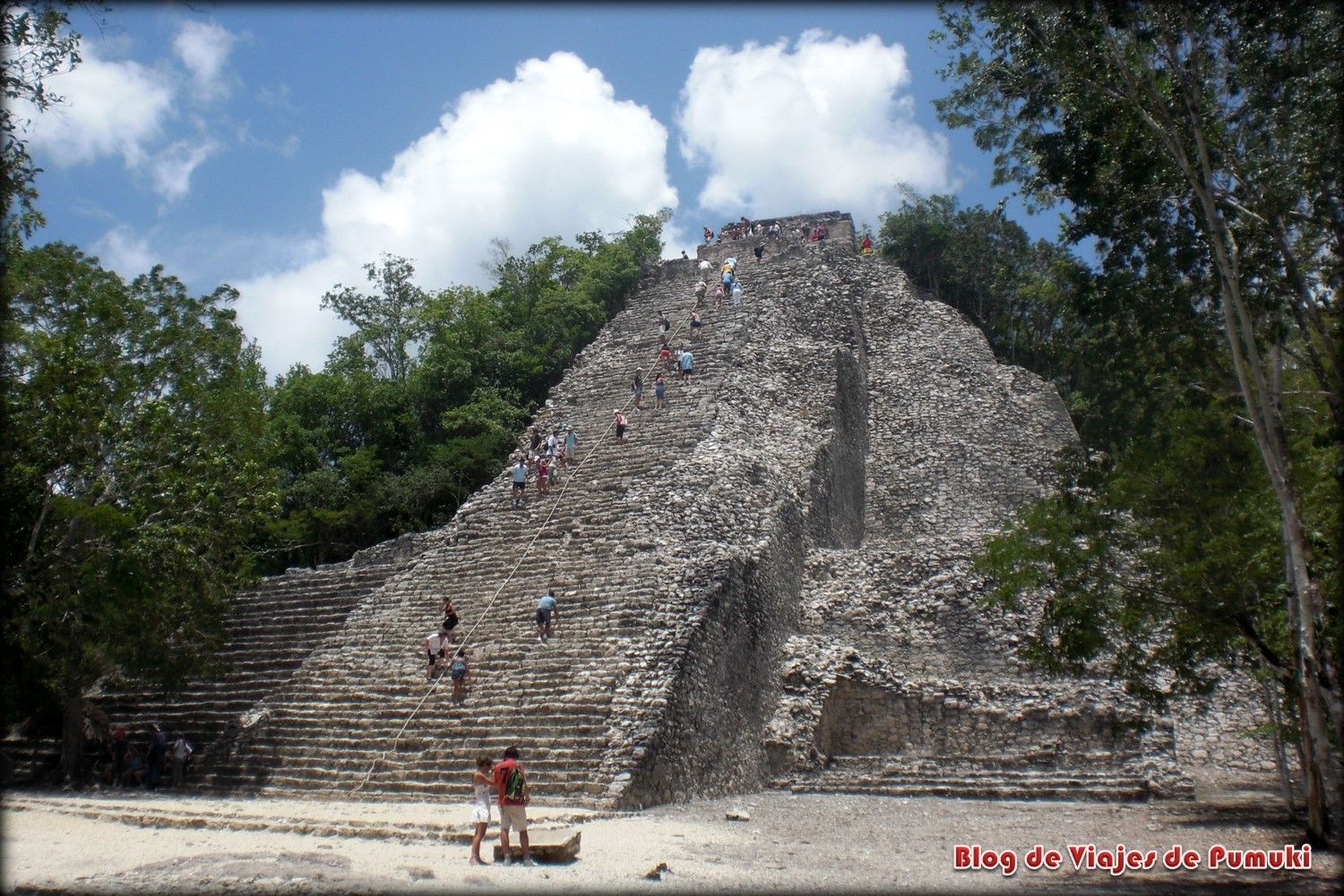 Piramide de Cobá,. Que ver en excursión desde Riviera Maya, México