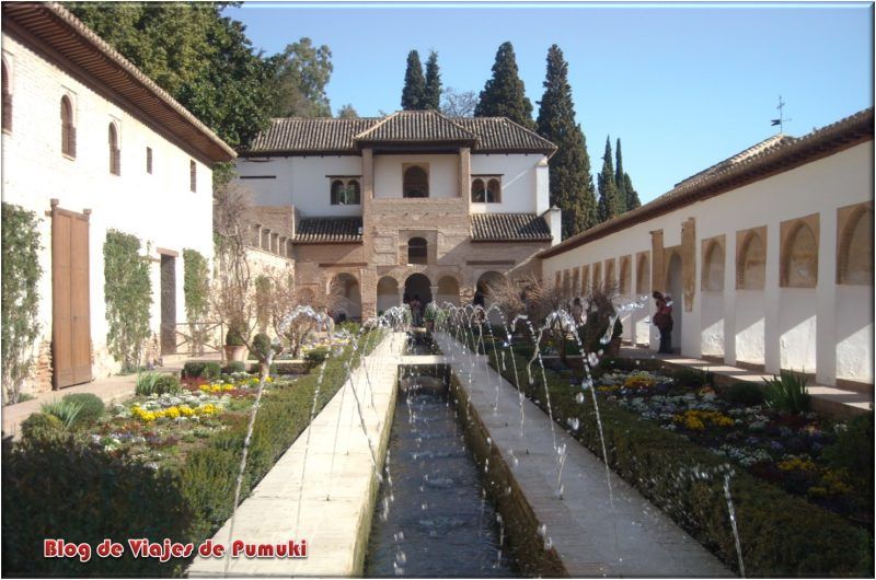 Generalife en la Alhambra de Granada