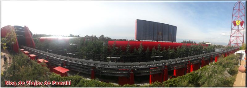 Red Force en Ferrari Land acelera de 0 a 180 Km/h en 5 segundos