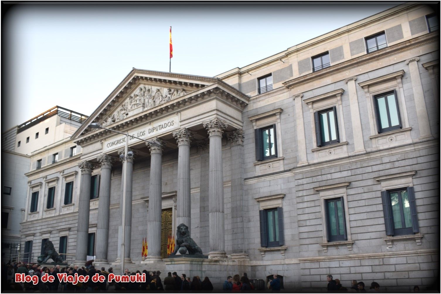 Congreso de los Diputados en la Carrera de San Jerónimo de Madrid