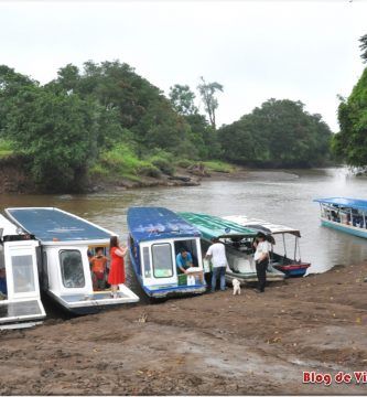 Basrcas para llegar a Tortuguero