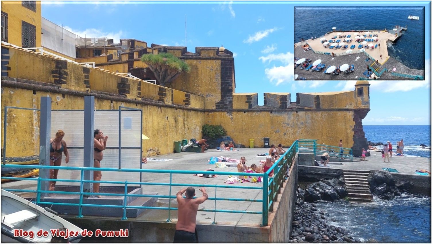 Zona de baño junto a Fortaleza de Sao Tiago