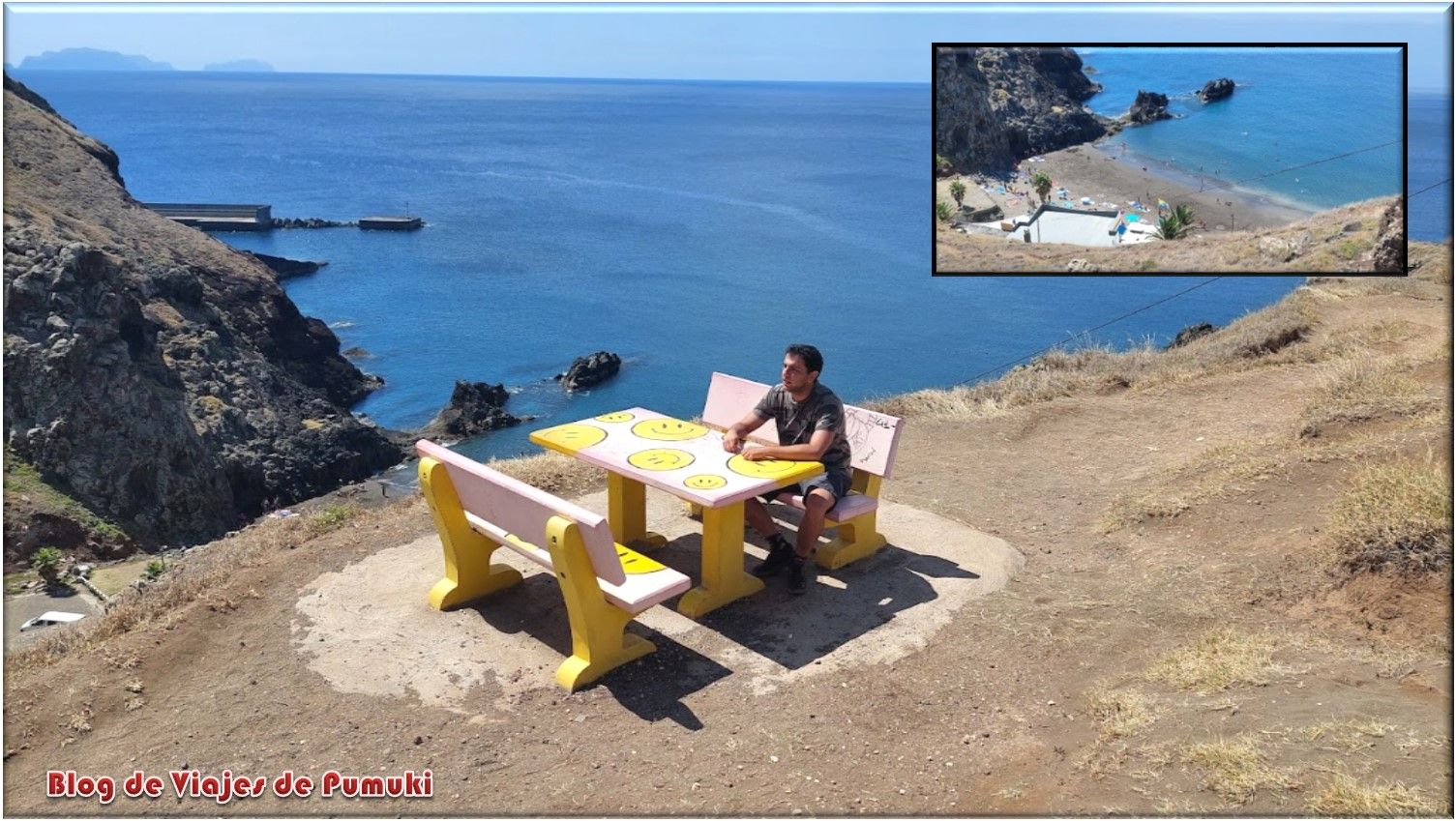 picnic sobre la Prainha do Caniçal, en Madeira