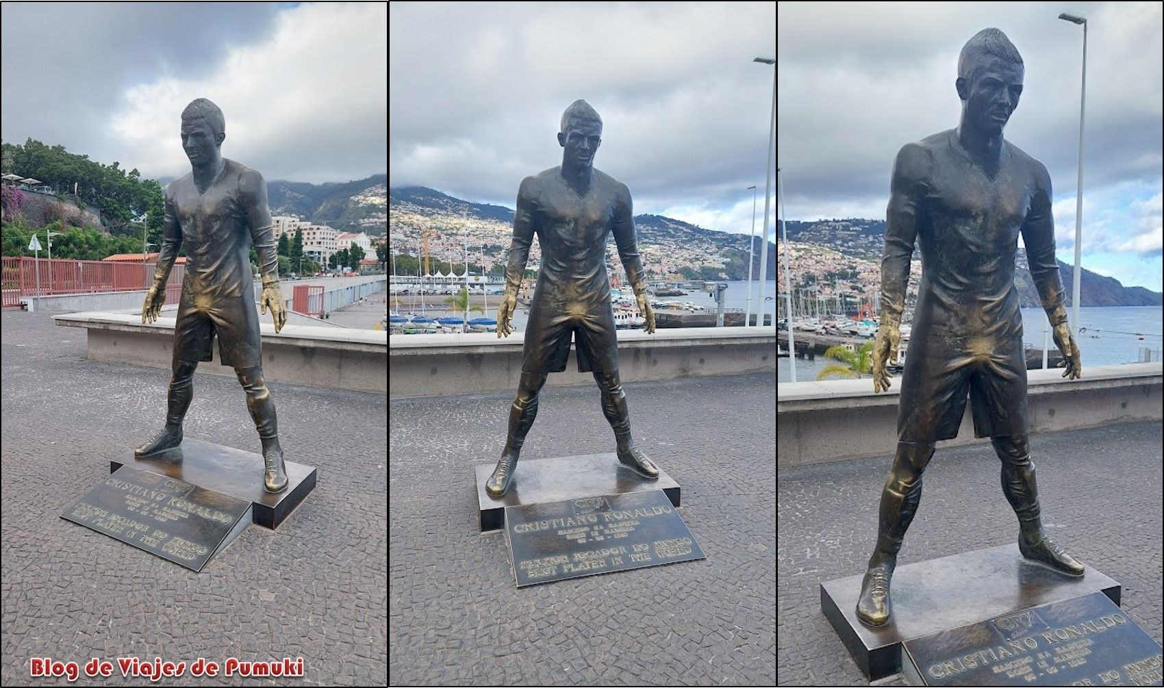 Estatua de Cristiano Rinaldo en Funchal
