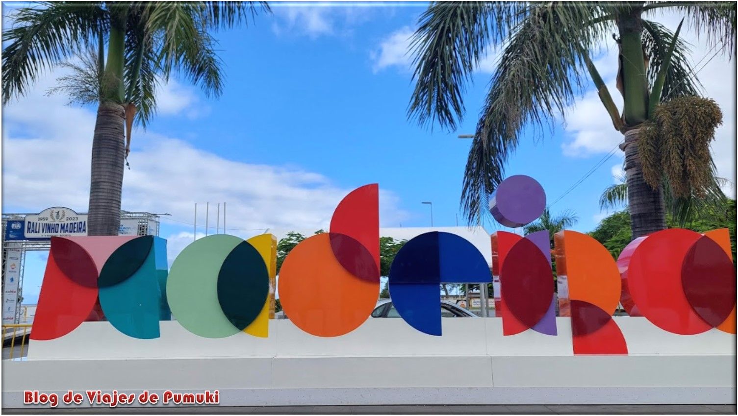 Letras gigantes de Madeira en Funchal