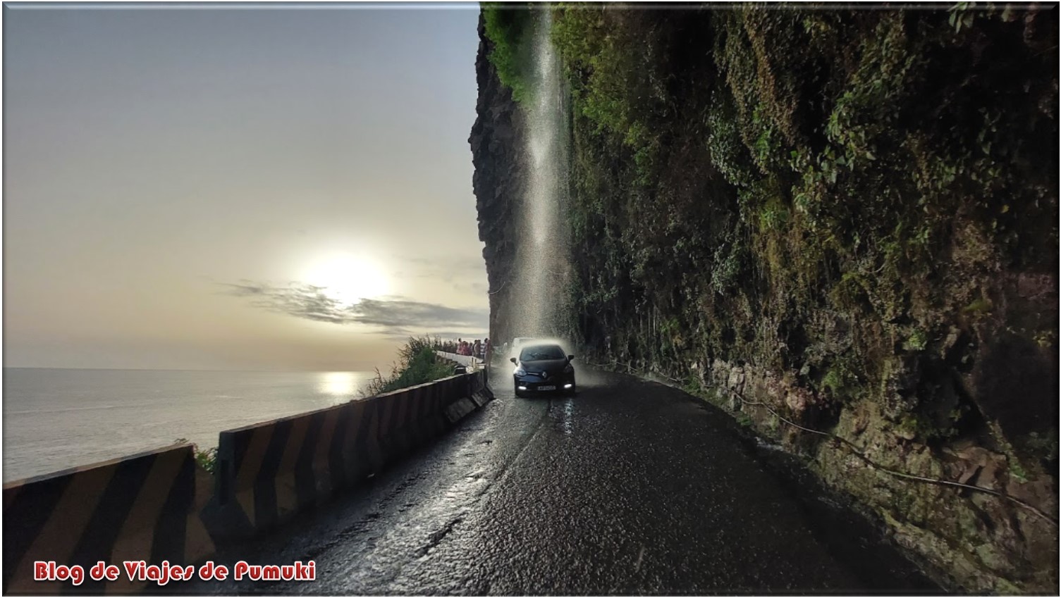 Cascada de los Ángeles en Ponta do Sal, Madeira