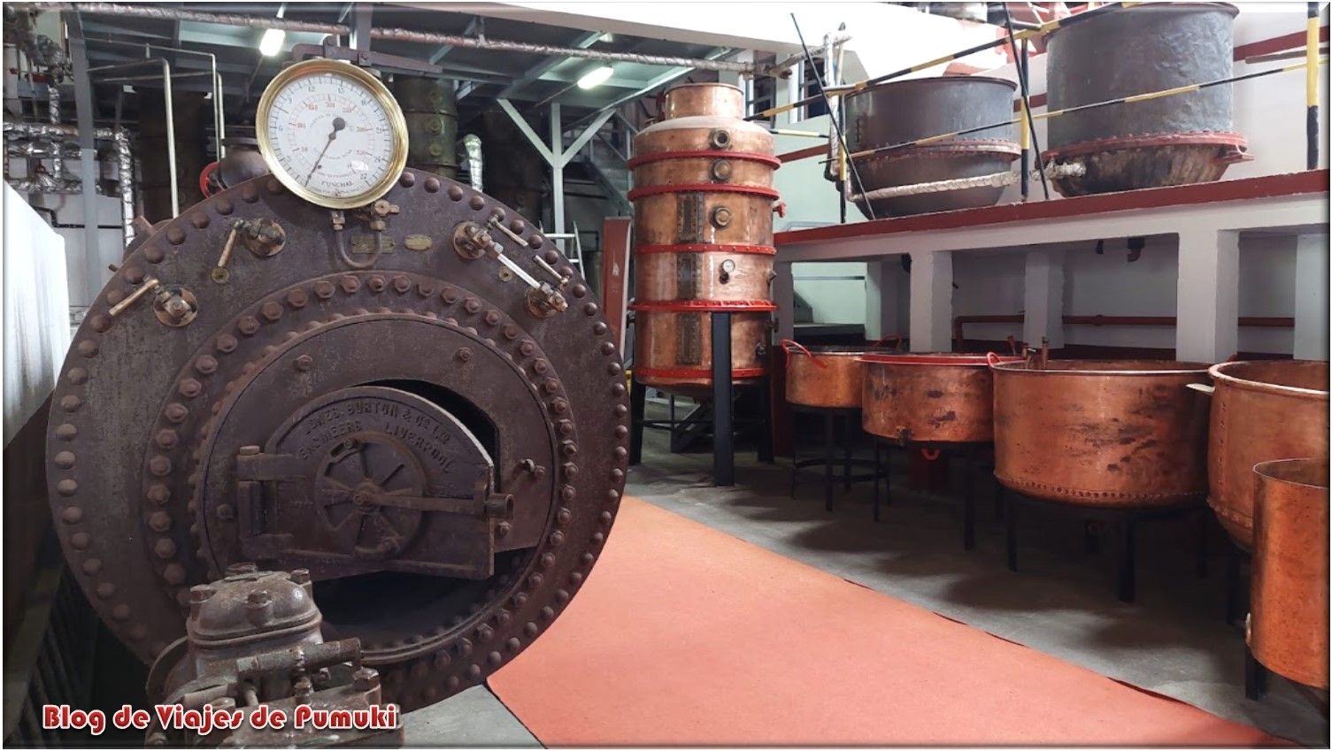 Destilerias de ron de caña North Mills Distillery en Porto da Cruz. Madeira