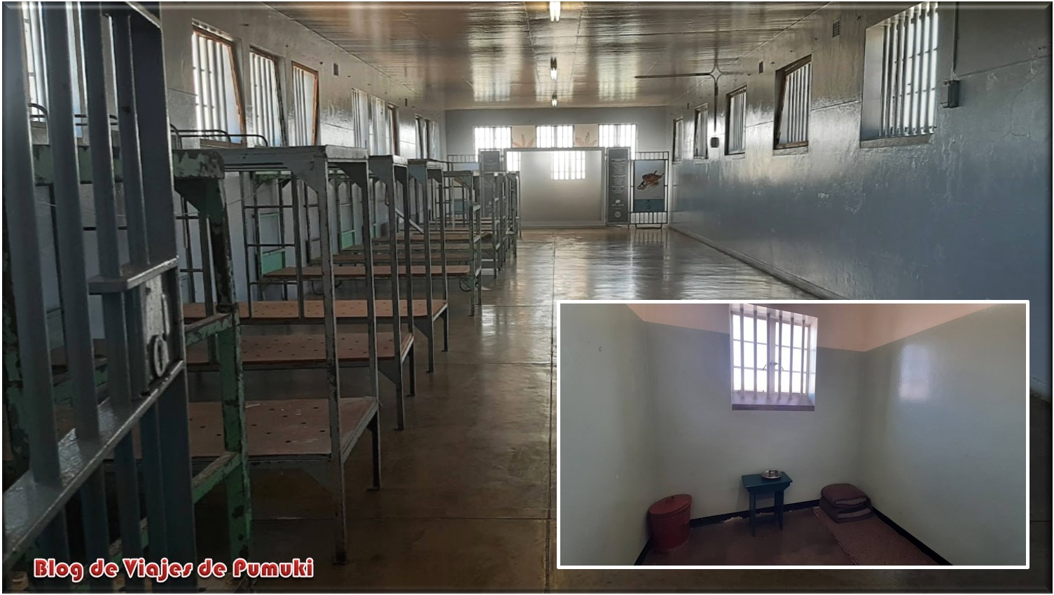 Carcel de Robben Island y celda de Nelson Mandela