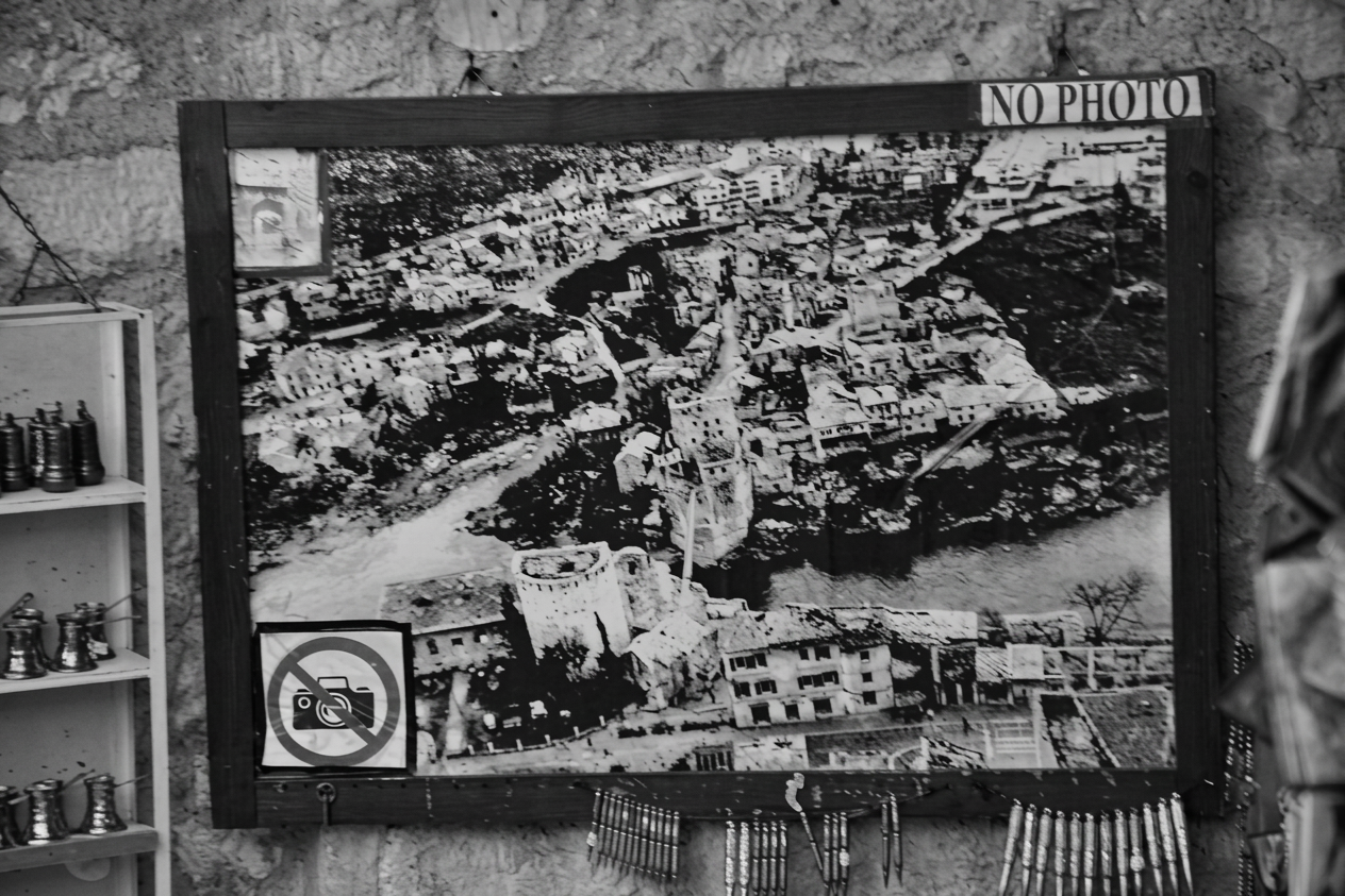 Vistas de Mostar tras el bombardeo de 1993